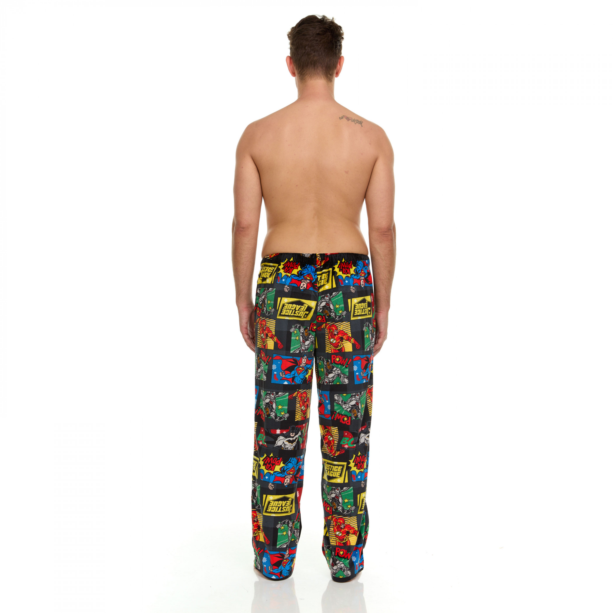 DC Justice League Holiday Pannels Men's Sleep Pants